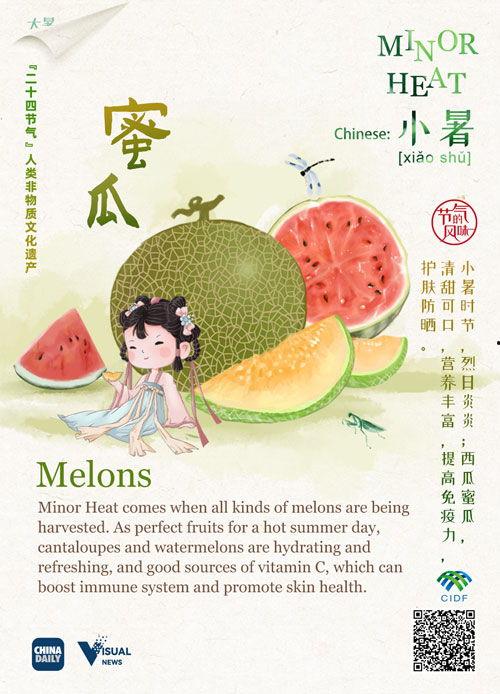 吃瓜过小暑,吃瓜消暑，感受夏日清凉